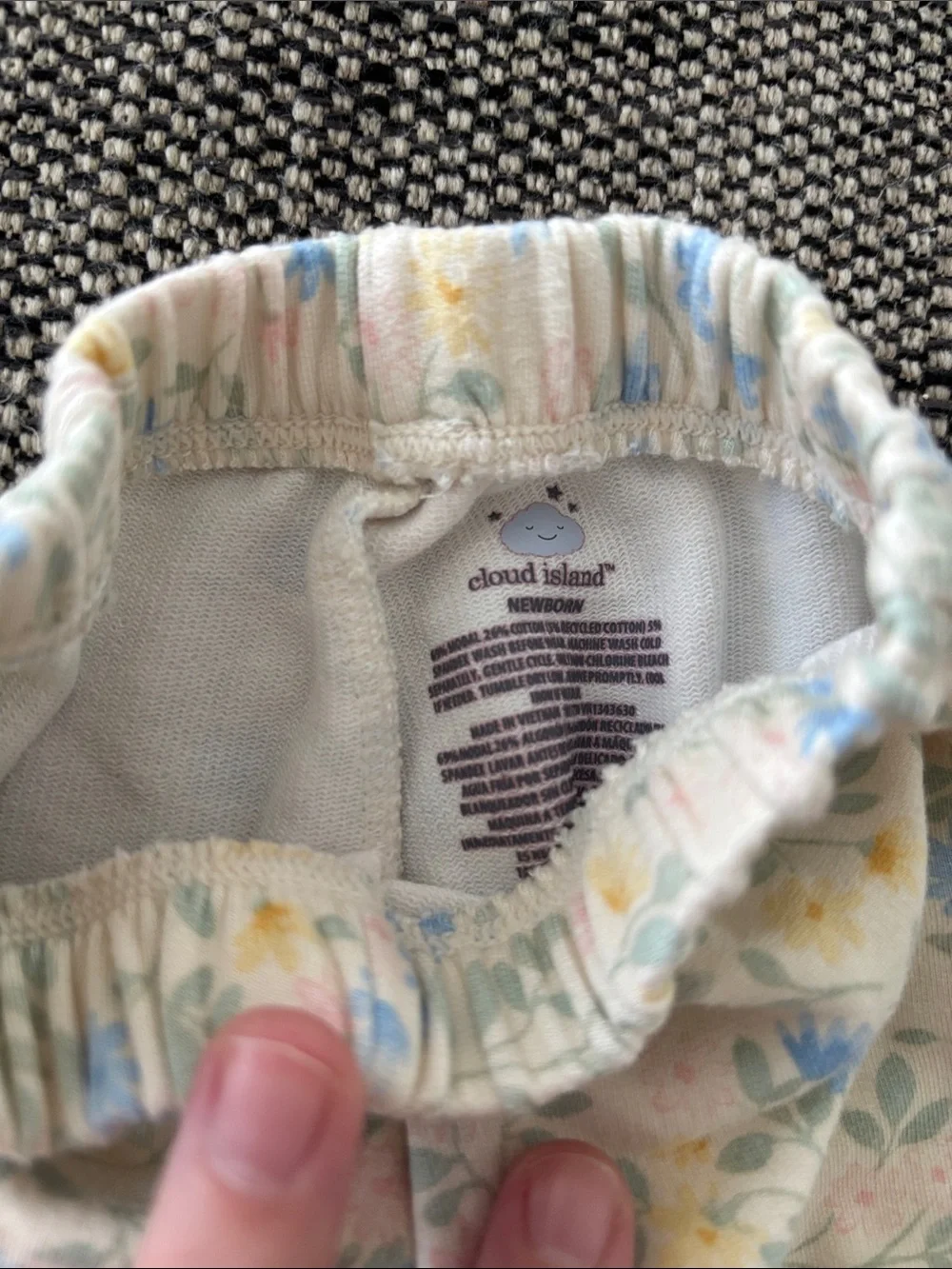 Floral Baby Sweatshirt and Jogger Set - Pastel Floral Print